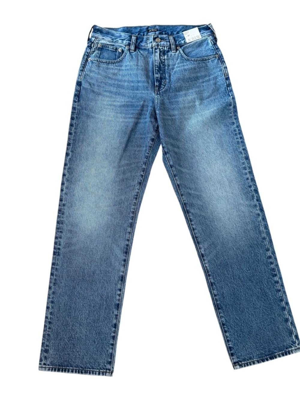J. Crew Women’s Slouchy Mid-Rise Rigid Denim Jeans Sz 27 NWT